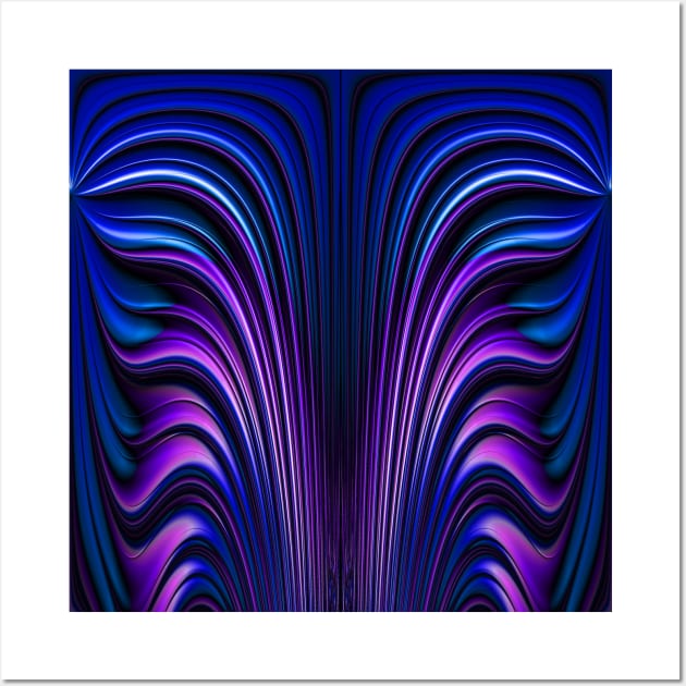 blue and purple flame Wall Art by mister-john
